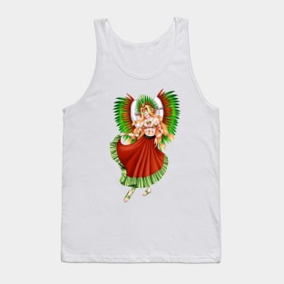 Christmas Quetzalcoatl Skirt Tecnica Mask Tank Top